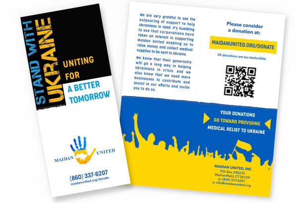 Standing With Ukraine flyer