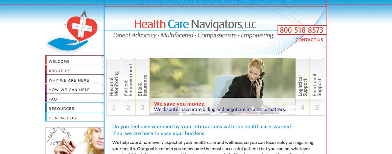 Health Care Navigators website