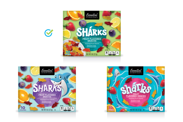 Essential Everyday Sharks Flavored Food Snacks