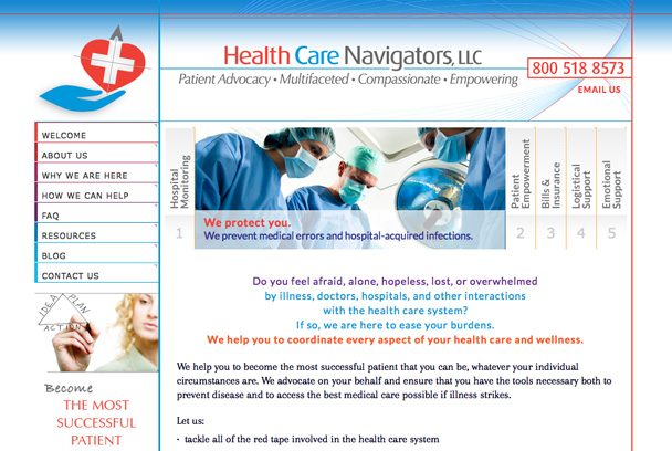 Health Care Navigators website